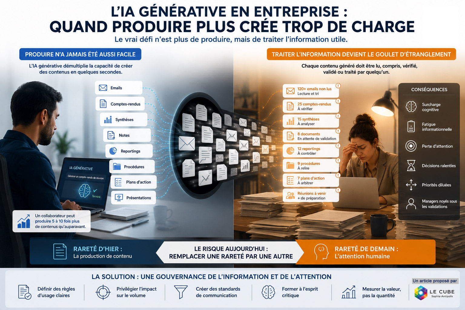 lecubesophia infographie la surproduction documentaire en 2026